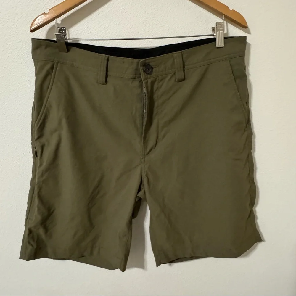 Prana Alameda Short Army Green 9” Outdoor Performance Hiking Gorpcore-36